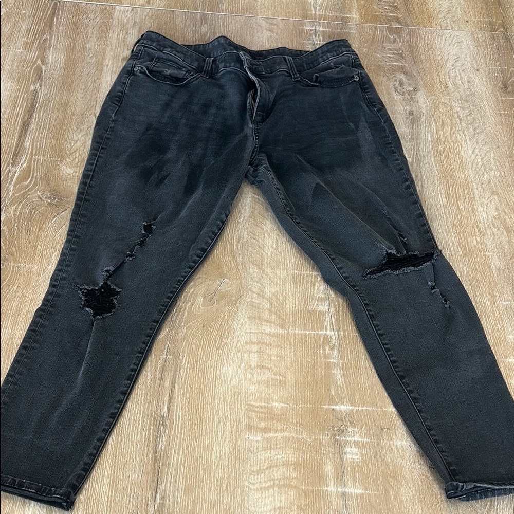 Arizona Black Distressed Jeans